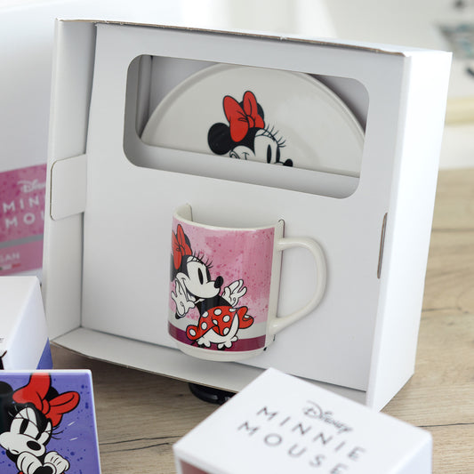 Piatto Dessert + Mug Imp. Minnie Mouse I Am Viola