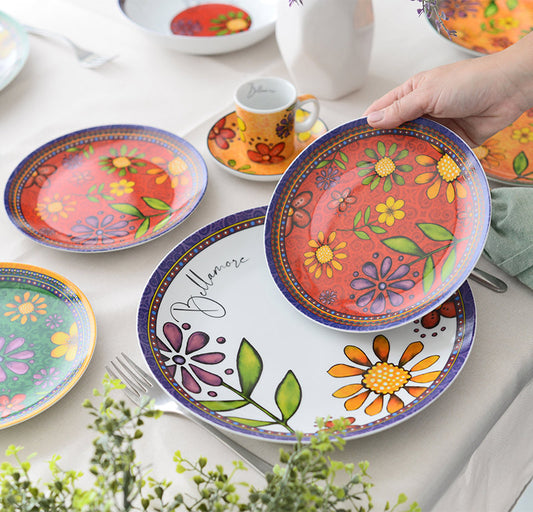 Set 18 piatti Bellamore (6 Fondi 6 Piani 6 Dessert)