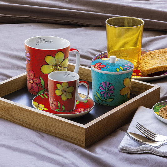 Set 2 tazze caffè Bellamore Rosso ML 100