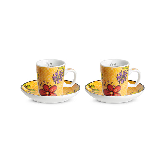 Set 2 tazze caffè Bellamore Arancio ML 100