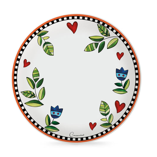 Set 6 Piatti Piani Cocoricò Arancio DM 27