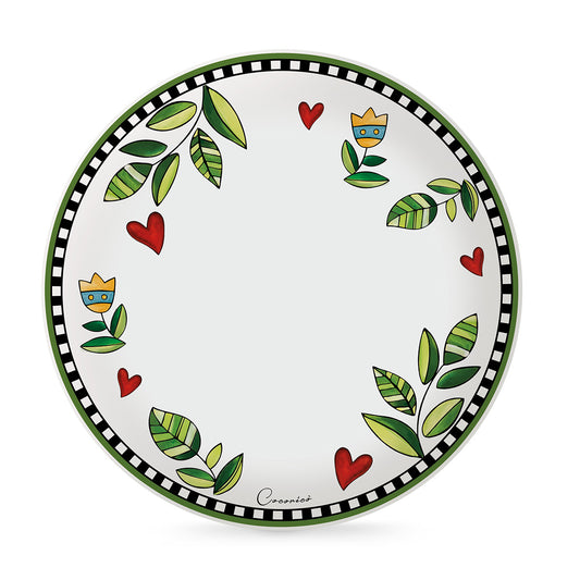 Set 6 Piatti Piani Cocoricò Verde DM 27