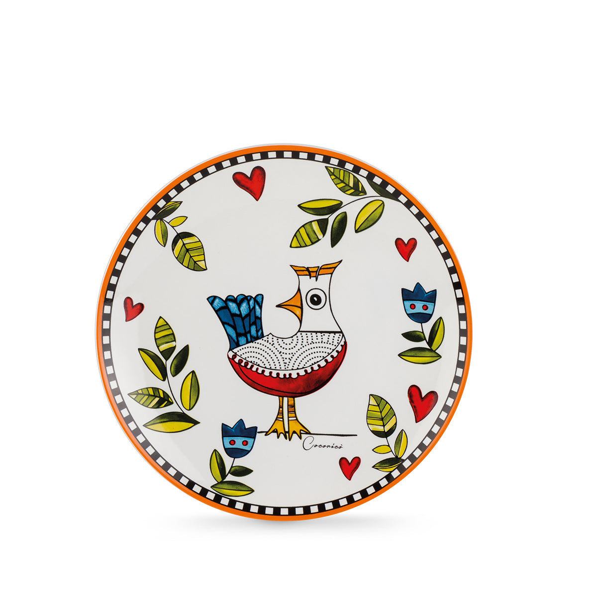 Set 6 Piatti Dessert Cocoricò Arancio DM 19