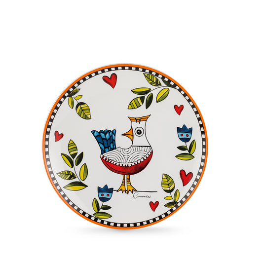 Set 6 Piatti Dessert Cocoricò Arancio DM 19