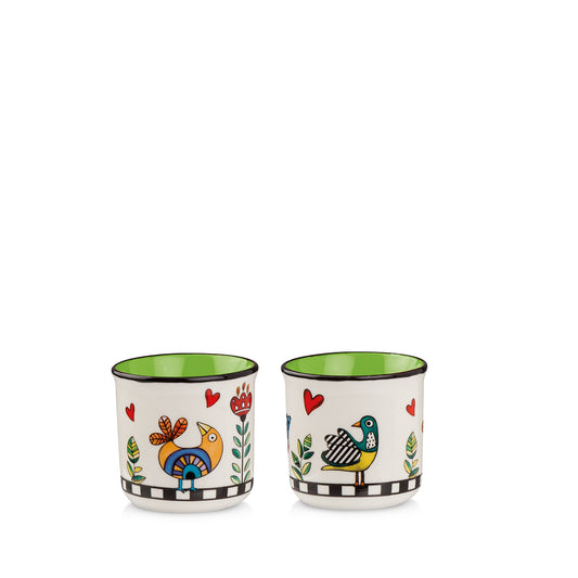 Set 2 Bicchierini Cocoricò Verde ML 90