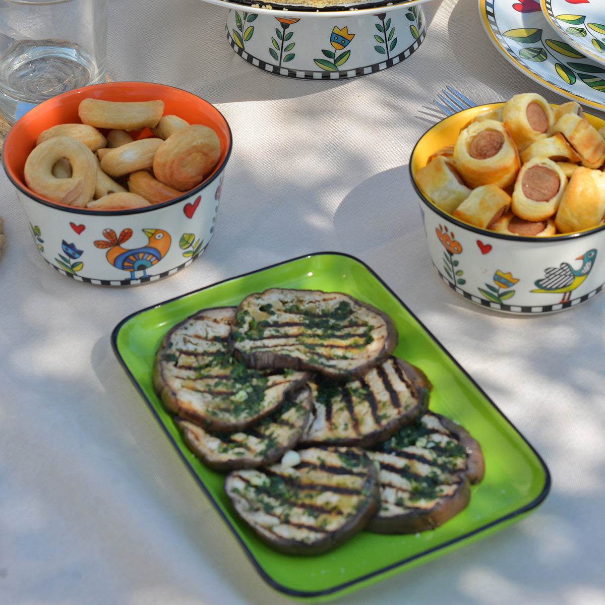 Piattino Vassoio Cocoricò Verde 21X13