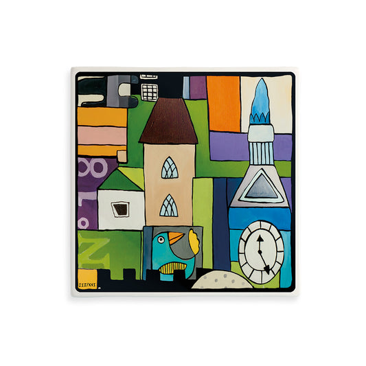 Formella "Il Tempo" III-XVI 21X21