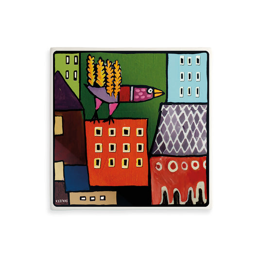 Formella "La Vita" VII-XVI 21X21