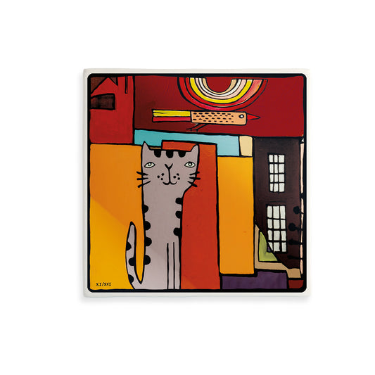 Formella "Il Gatto" XI-XVI 21X21