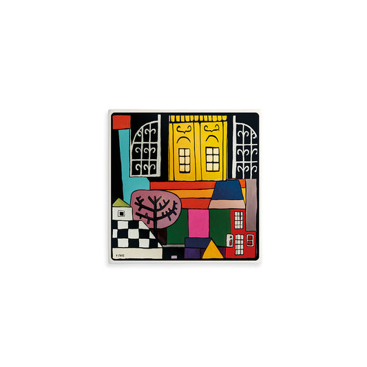 Formella "La Libertà" V-XVI 11X11