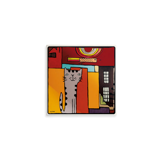 Formella "Il Gatto" XI-XVI 11X11
