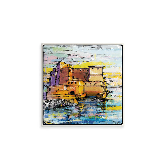 Formella "Napoli - Castel Dell'Ovo" 11X11
