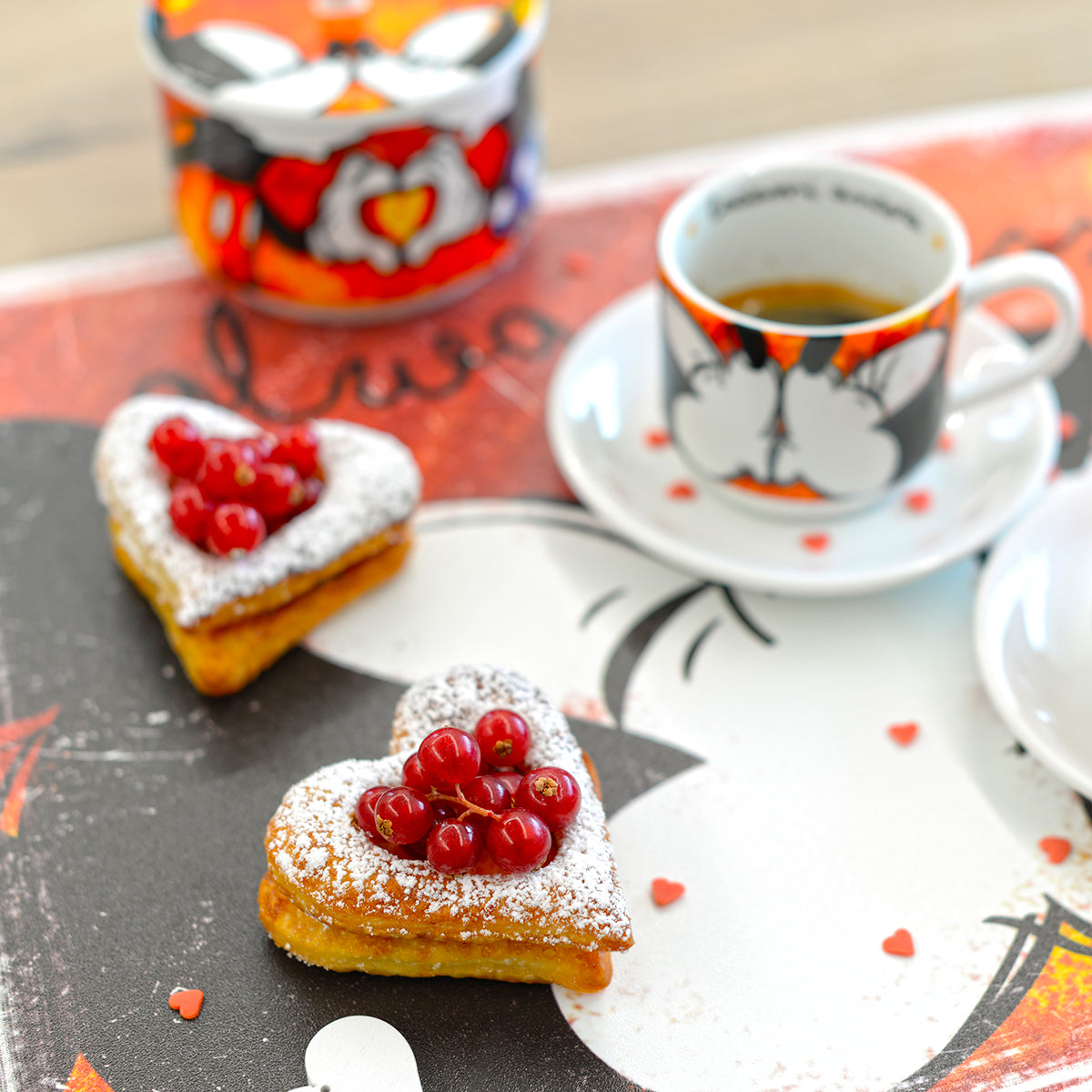 Set 2 Tovagliette Rosse Mickey e Minnie