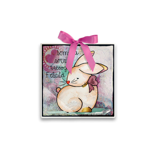 Formella Migliore Amico Coniglio 11X11