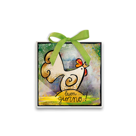 Formella Migliore Amico Gallina 11X11