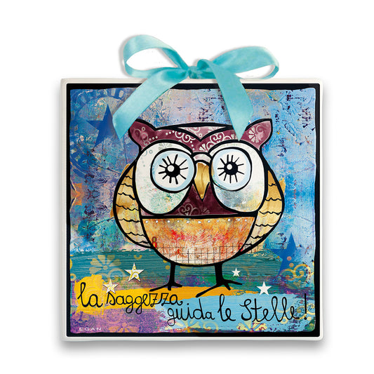 Formella Migliore Amico Gufo 23X20