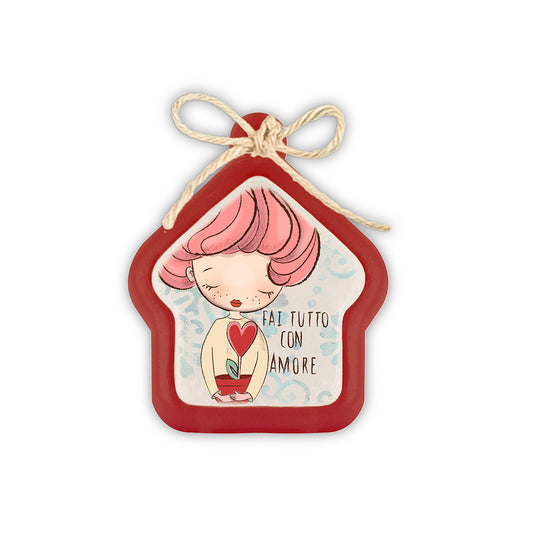 Mini Formella Pensieri&Parole Casa "Love" 6X7