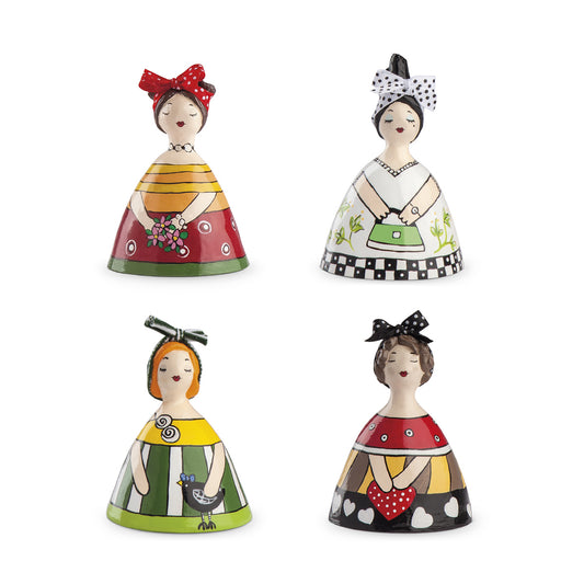 Set 4 Campanelle assortite Le Pupazze