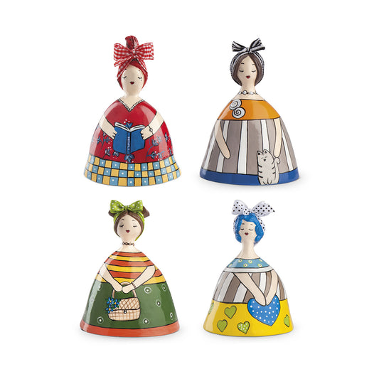 Set 4 Salvadanai assortiti Le Pupazze