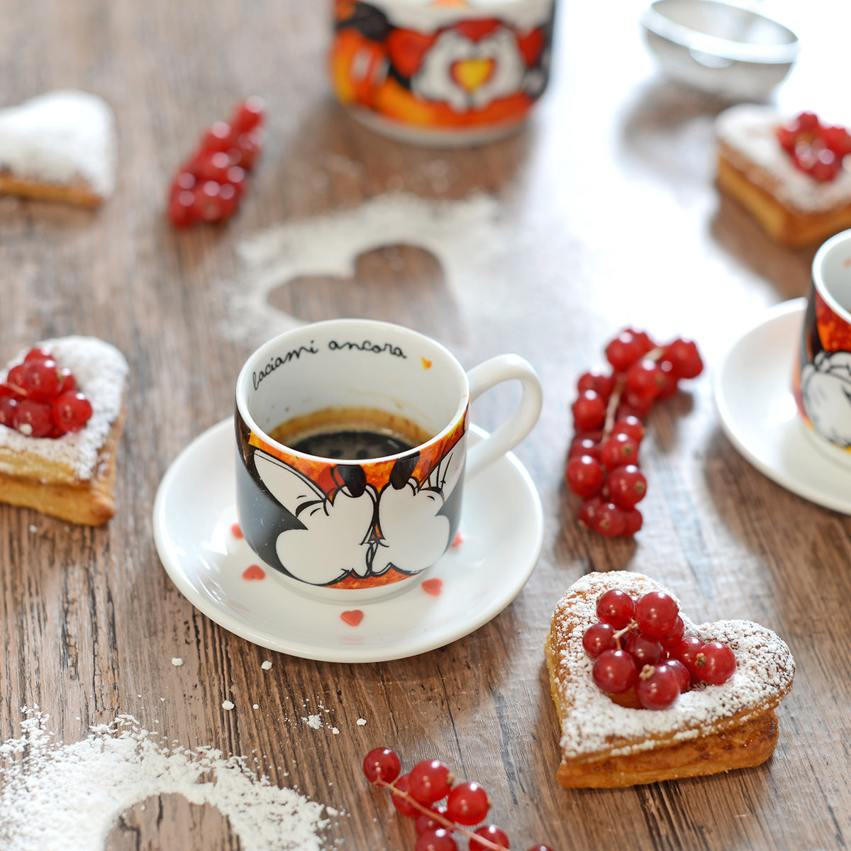 Set 2 Tazze Caffè Mickey Mouse Impilabili