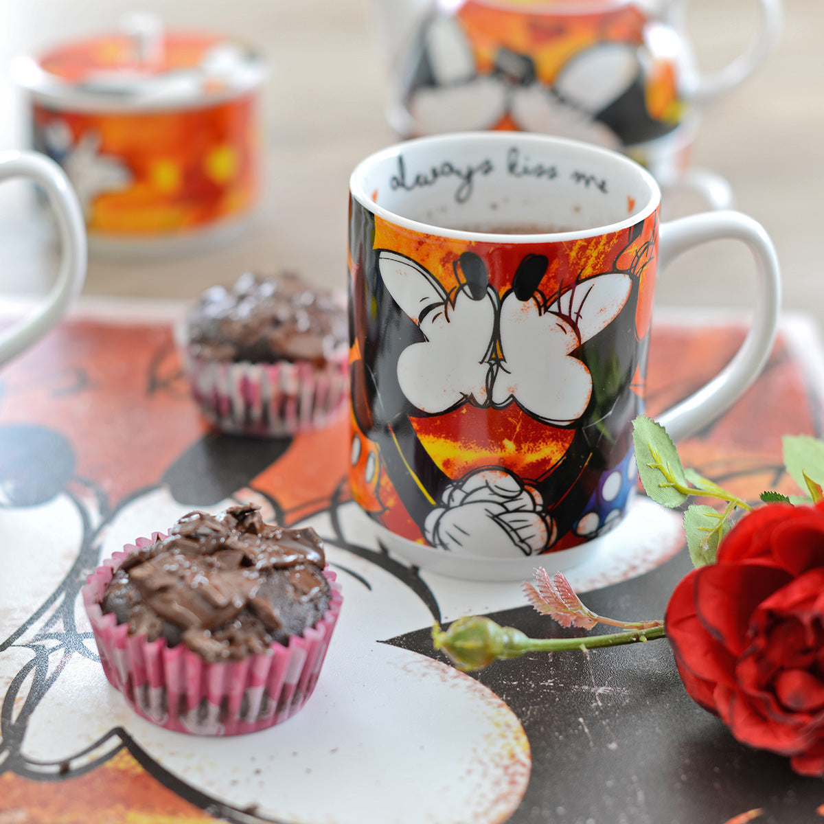 Mug Impilabile Mickey Mouse Rossa