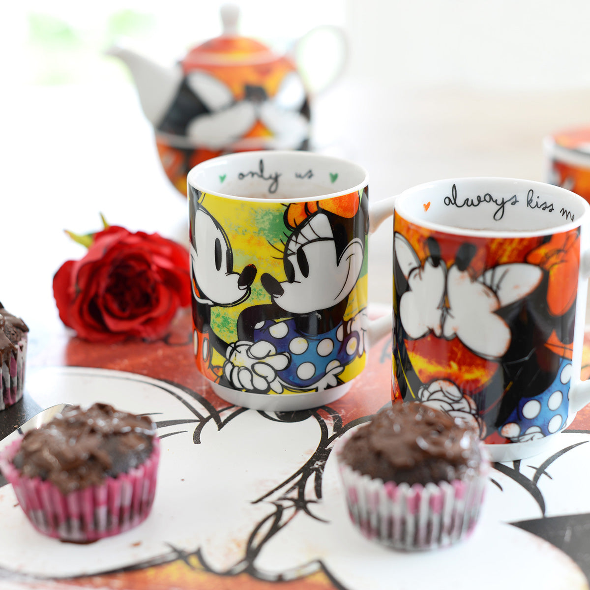 Mug Impilabile Mickey Mouse Verde