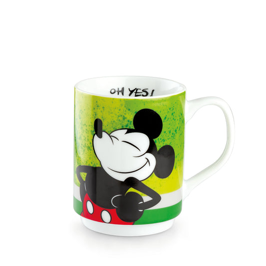Mug Impilabili Mickey I am Grün ML.350