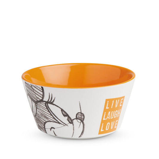 Bowl Minnie Live Laugh Love arancio
