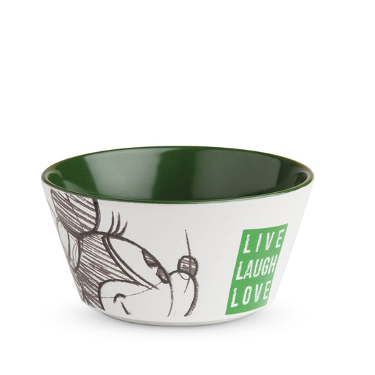 Bowl Minnie Live Laugh Love Verde