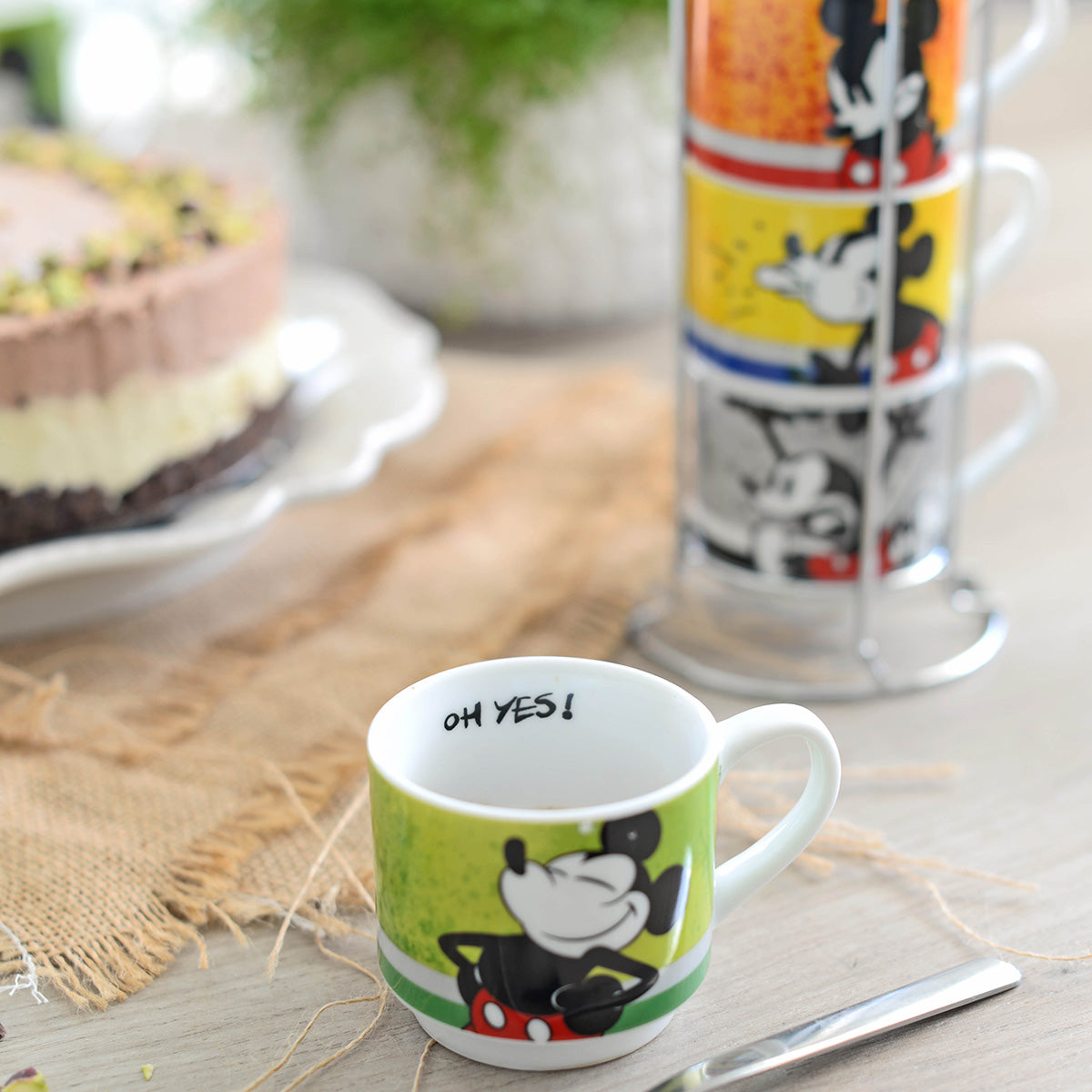 Set 4 Tazzine Caffè Impilabili I am + Metalrack ML.80