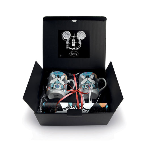 Set 2 Mug Impilabili Mickey con 2 Tovagliette